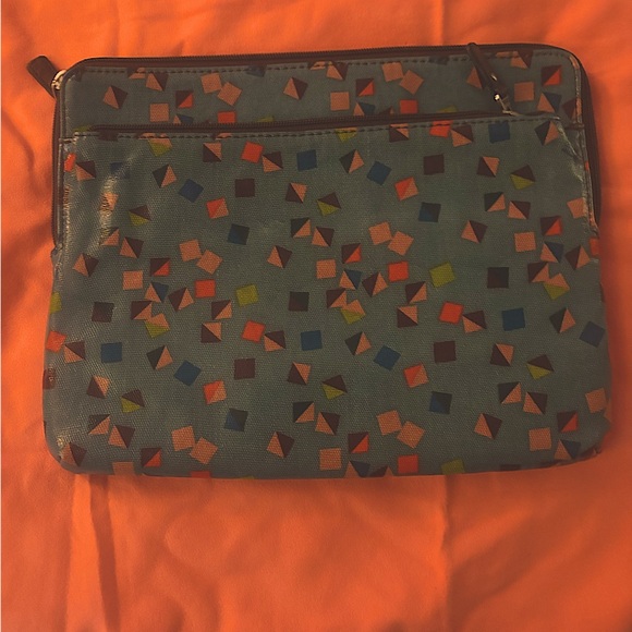 Fossil Key-per tablet zippered case with pocket coated cotton colorful - Picture 2 of 5